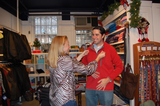 Helping a satisfied "customer"