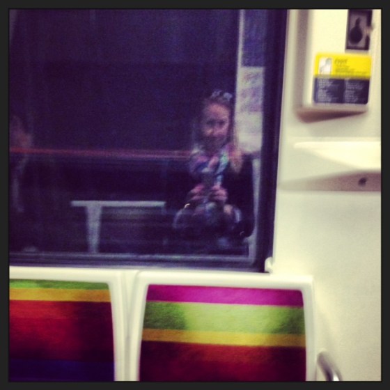 Selfie on the Metro