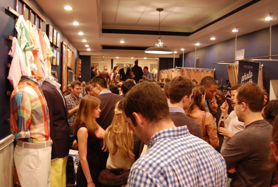 The scene at the guideshop party