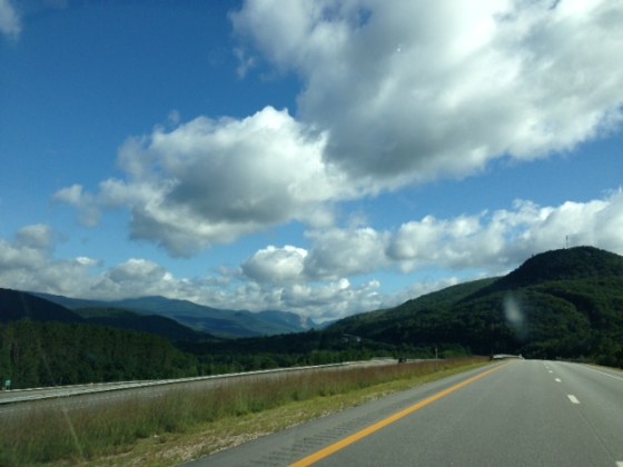 Speeding towards the White Mountains