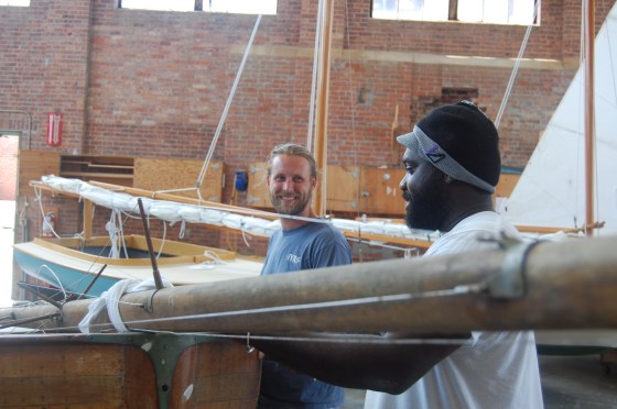 Joel (left) loved his experience as a student at IYRS so much he is now an instructor