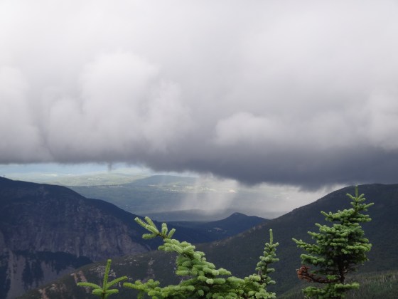 That rain was heading towards us.