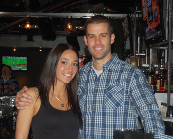 Cliff and Toni, happy bar owners