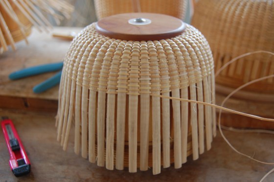A basket on its mold