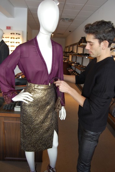 Wayne putting the finishing touches on the look