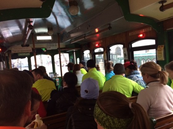 Our trolly full of runners