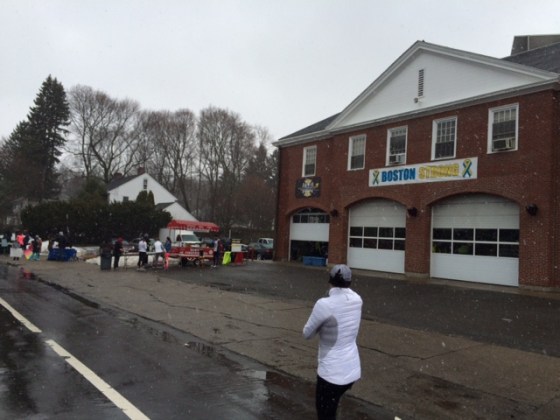 the infamous Newton Fire Station, complete with water station