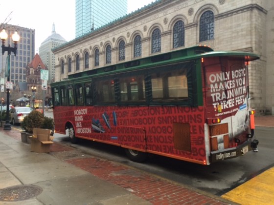 Our sweet ride out to Framingham...courtesy of New Balance